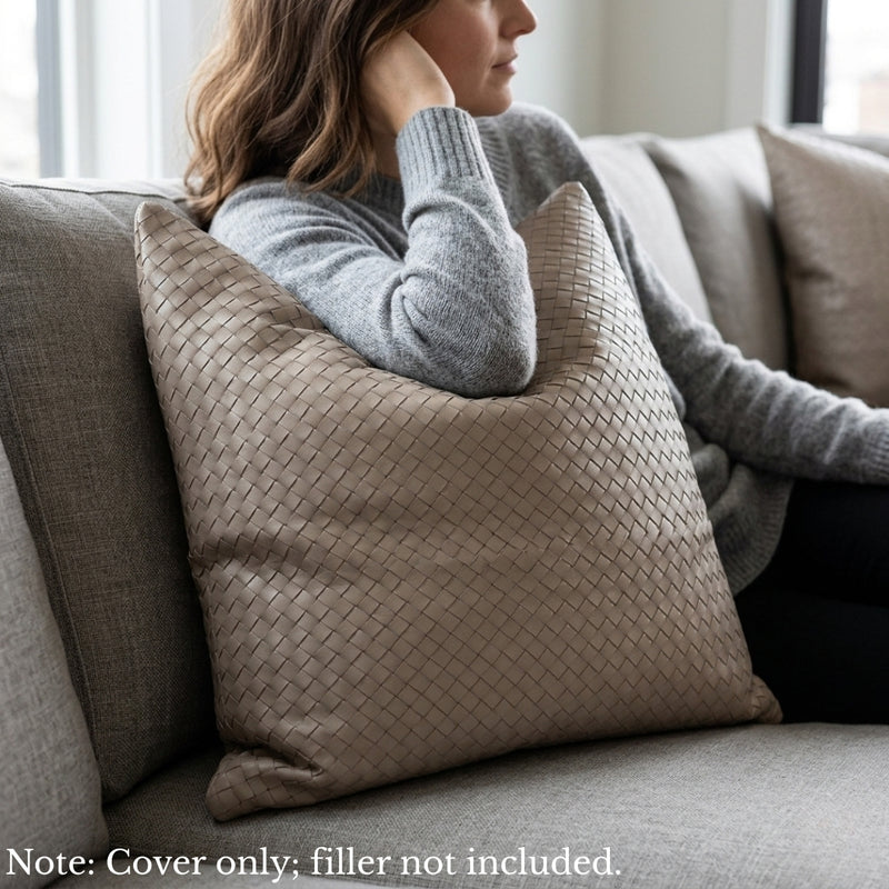Anypillow Khaki Plain Decorative Cushion Cover – Soft Throw Pillowcase for Sofa & Bed