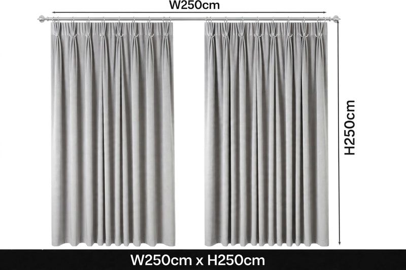 Anydrape Gray Velvet Blackout Curtains – High‑Quality Modern Luxury Drapes for Living Room, Bedroom & Dining Windows