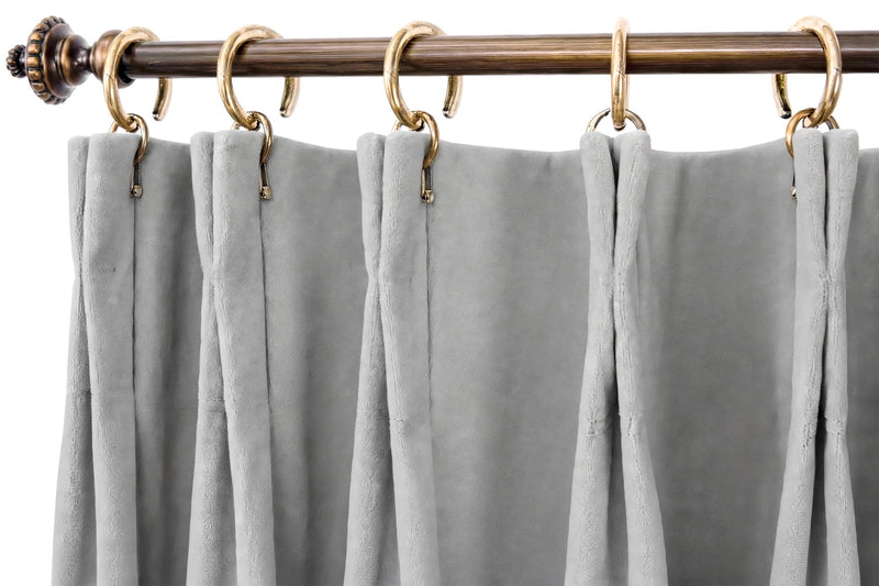Anydrape Gray Velvet Blackout Curtains – High‑Quality Modern Luxury Drapes for Living Room, Bedroom & Dining Windows