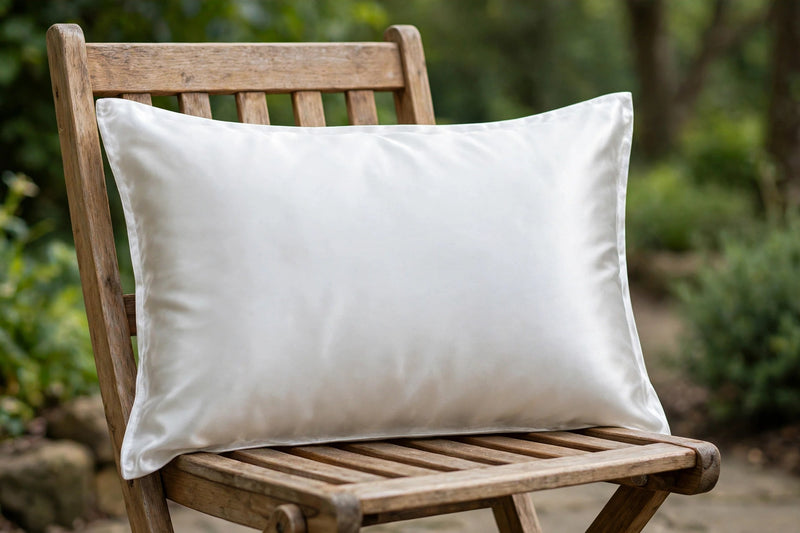 Anypillow Pillowcase 50x75cm White Pure Real Silk For Comfortable And Relaxing Home Bed