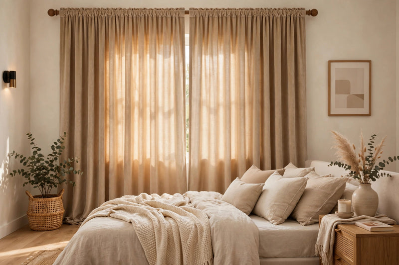 Anydrape 200cm Light Pawn High Quality Modern Velvet Blackout Curtains for Living Room Bedroom Dining Luxury Window Drape