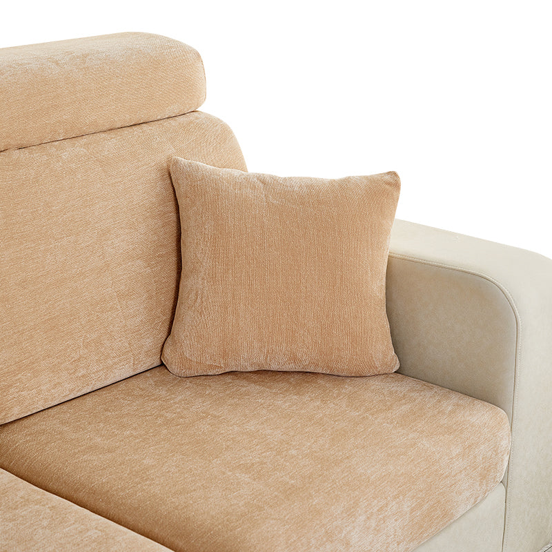 Anypillow Pillowcase 45X45Cm Coffee Polyester Chenille Thick Stretchable Cushion For Living Room