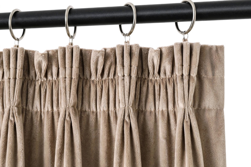 Anydrape Light Pawn Velvet Blackout Curtains – High‑Quality Modern Luxury Drapes for Living Room, Bedroom & Dining Windows