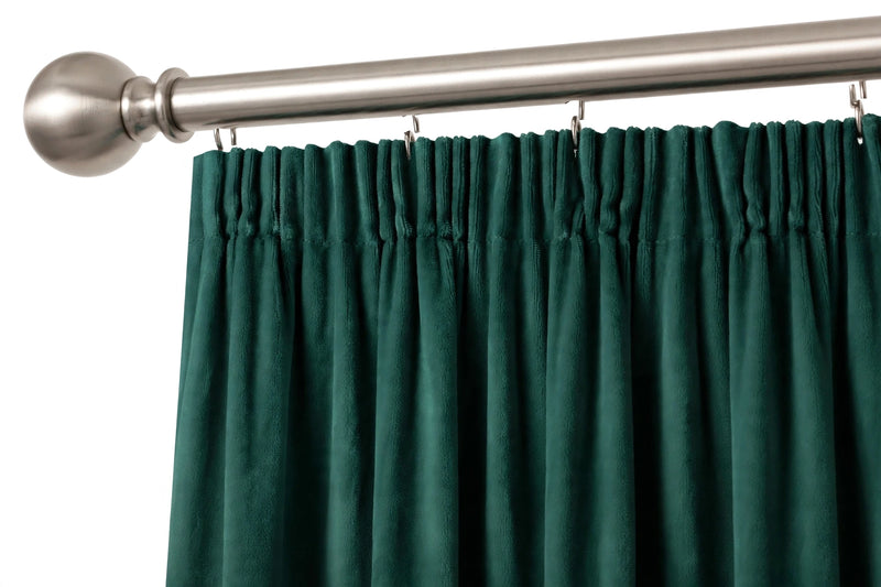 Anydrape Plain Dark Green Luxury Curtains – Modern Textured Drapes for Living Room, Bedroom & Dining Decor
