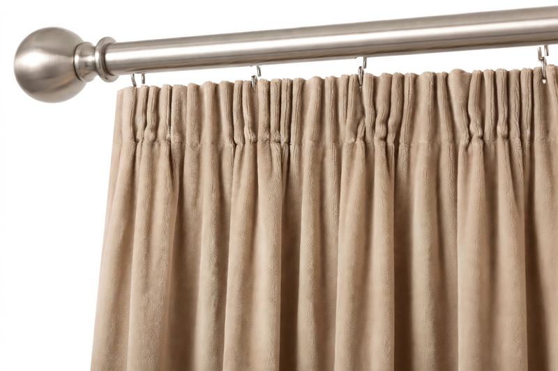 Anydrape Beige Velvet Blackout Curtains – High‑Quality Modern Luxury Drapes for Living Room, Bedroom & Dining Windows