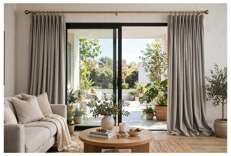 Anydrape Gray Velvet Blackout Curtains – High‑Quality Modern Luxury Drapes for Living Room, Bedroom & Dining Windows