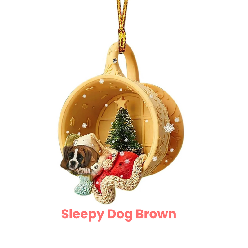ANYDECO Christmas Dog Hanging Pendant Ornaments Decorative Supplies