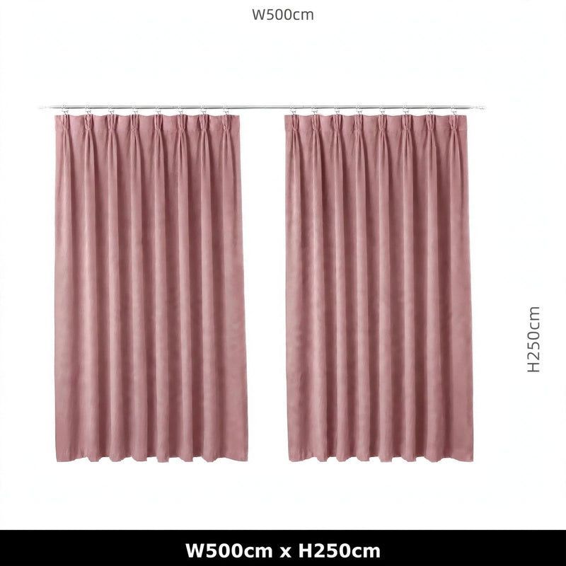 Anydrape Dark Peach Velvet Blackout Curtains – High‑Quality Modern Luxury Drapes for Living Room, Bedroom & Dining Windows