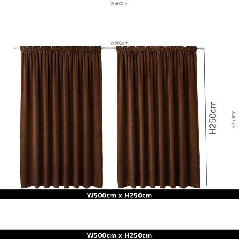 Anydrape Chocolate Velvet Blackout Curtains – High‑Quality Modern Luxury Drapes for Living Room, Bedroom & Dining Windows