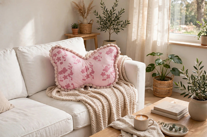 Anypillow Butterfly Decorative Cushion – Soft Plush Throw Pillow for Home Décor