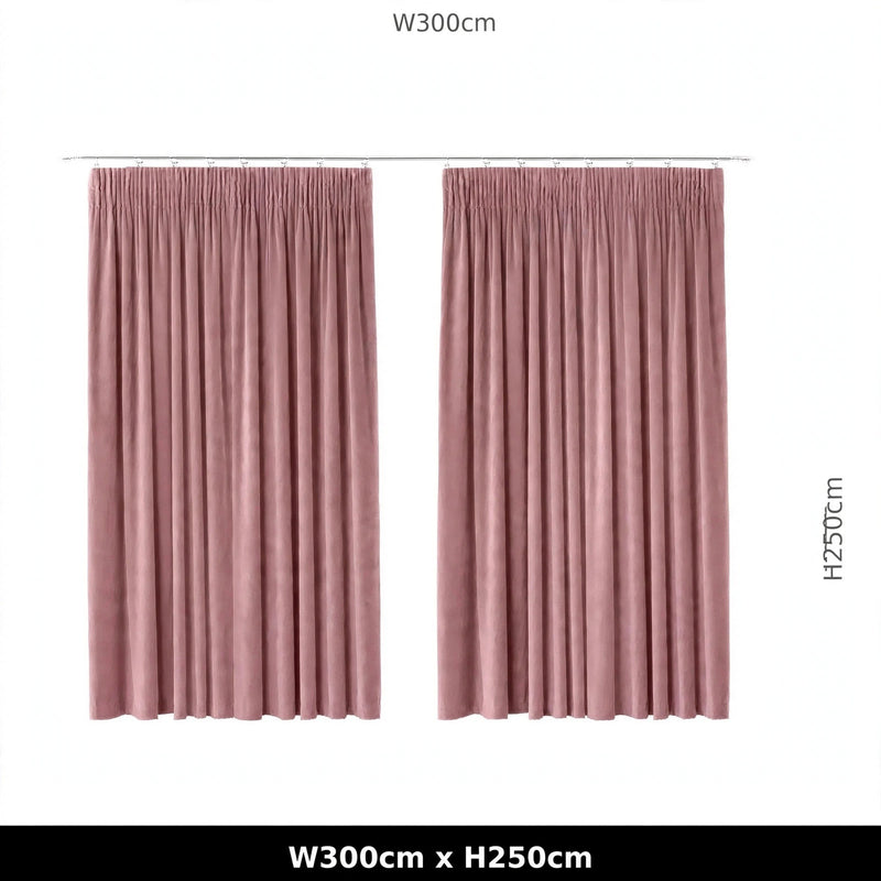 Anydrape Dark Peach Velvet Blackout Curtains – High‑Quality Modern Luxury Drapes for Living Room, Bedroom & Dining Windows