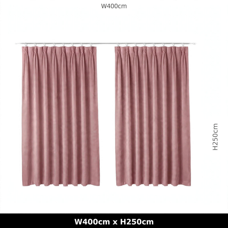 Anydrape Dark Peach Velvet Blackout Curtains – High‑Quality Modern Luxury Drapes for Living Room, Bedroom & Dining Windows