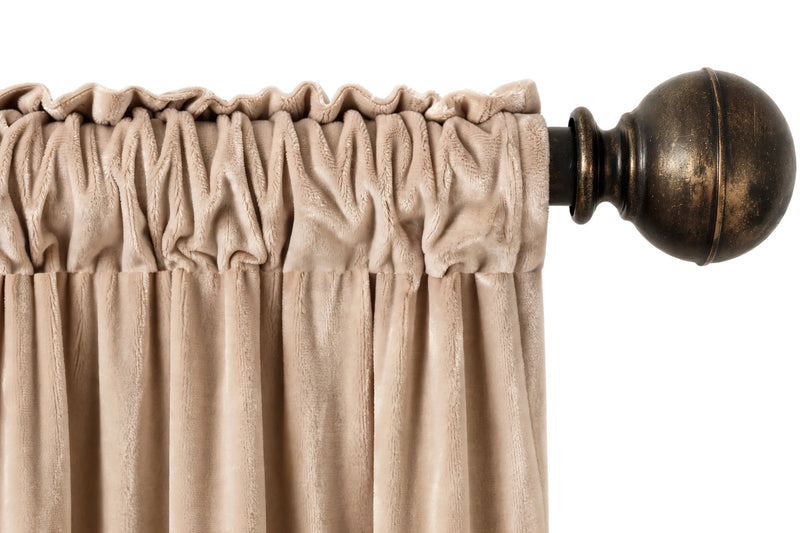 Anydrape Beige Velvet Blackout Curtains – High‑Quality Modern Luxury Drapes for Living Room, Bedroom & Dining Windows