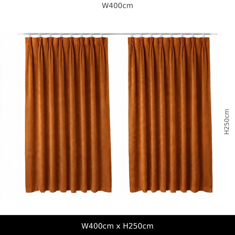 Anydrape Umber Velvet Blackout Curtains – High‑Quality Modern Luxury Drapes for Living Room, Bedroom & Dining Windows