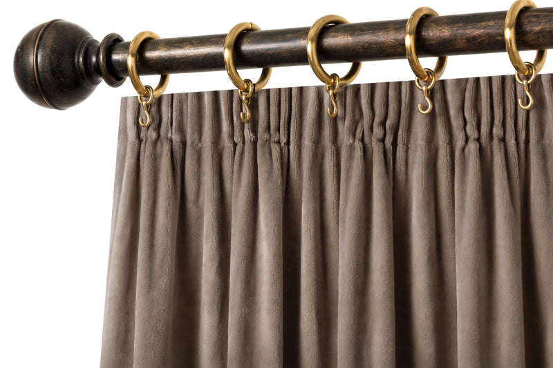 Anydrape Khaki Velvet Blackout Curtains – High‑Quality Modern Luxury Drapes for Living Room, Bedroom & Dining Windows