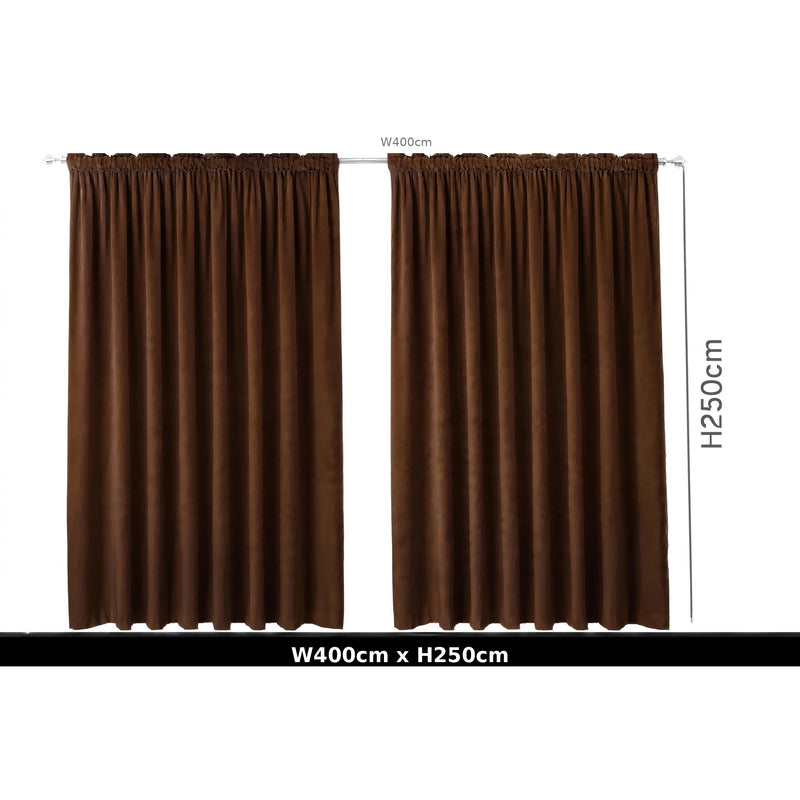 Anydrape Chocolate Velvet Blackout Curtains – High‑Quality Modern Luxury Drapes for Living Room, Bedroom & Dining Windows