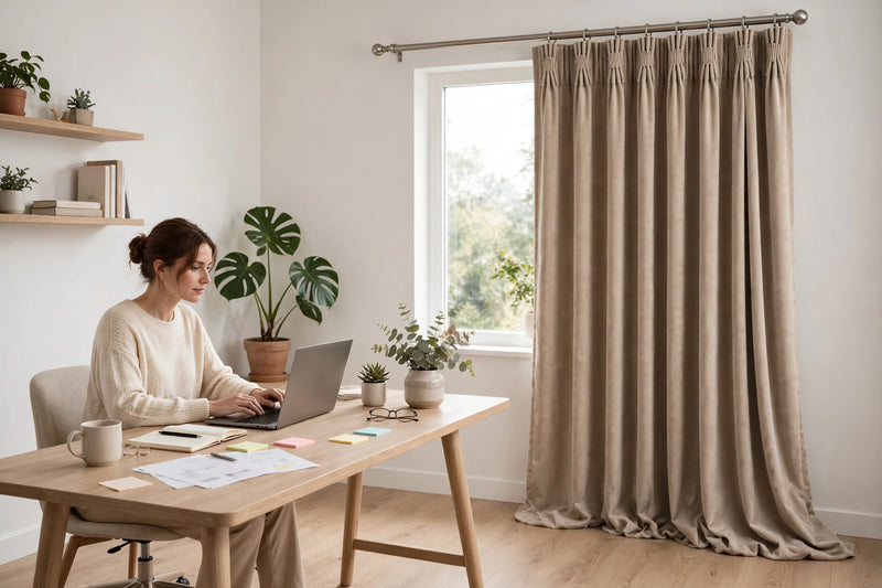 Anydrape Light Pawn Velvet Blackout Curtains – High‑Quality Modern Luxury Drapes for Living Room, Bedroom & Dining Windows