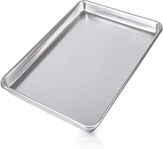 Anygleam 45x32cm Baking Pan Tray Aluminum Sheet Rectangular Bakeware Kitchen Oven Food Tools