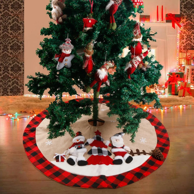 ANYDECO Christmas Tree Rug Skirt Mat Decoration Supplies