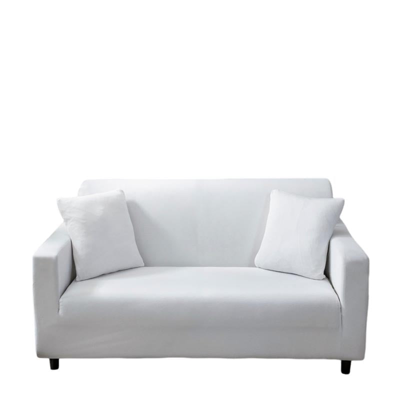 Anyseat 3 Seater Sofa Cover Plain White Style and Protection For Living Room Sofa Chair Elastic Stretchable Slipcover