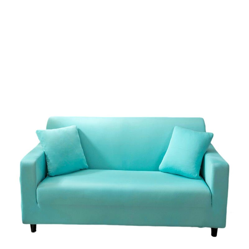 Anyseat 3 Seater Sofa Cover Plain Blue Style and Protection For Living Room Sofa Chair Elastic Stretchable Slipcover