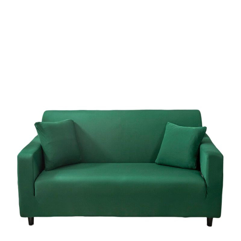 Anyseat 3 Seater Sofa Cover Plain Green Style and Protection For Living Room Sofa Chair Elastic Stretchable Slipcover