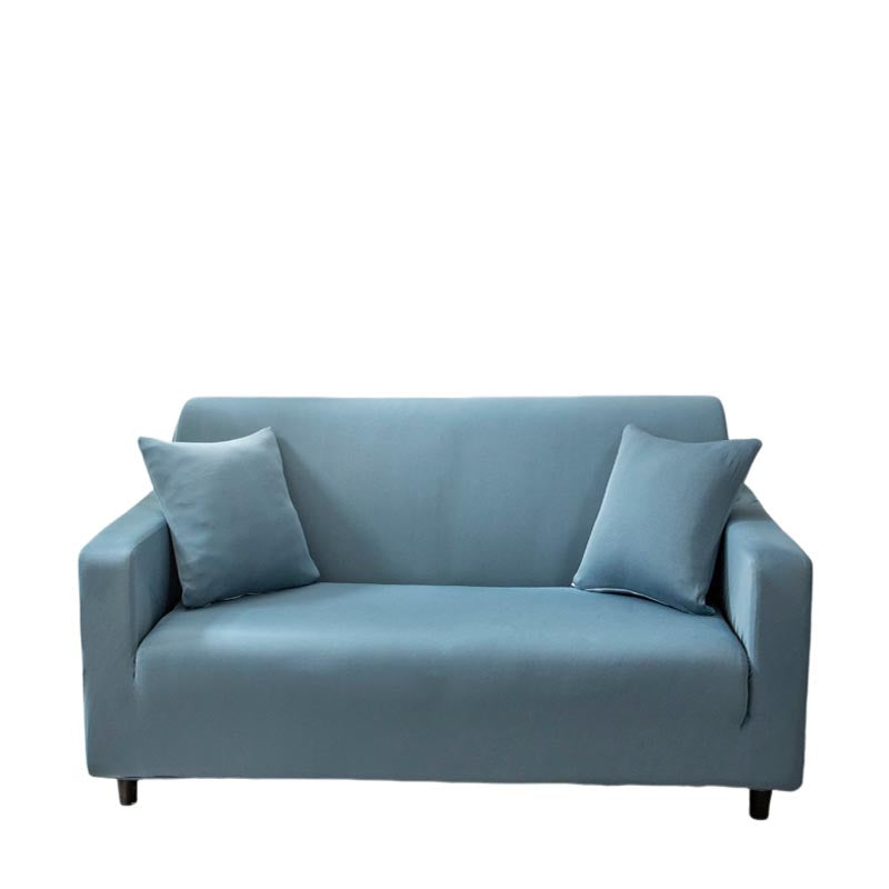 Anyseat 3 Seater Sofa Cover Plain Grey Blue Style and Protection For Living Room Sofa Chair Elastic Stretchable Slipcover