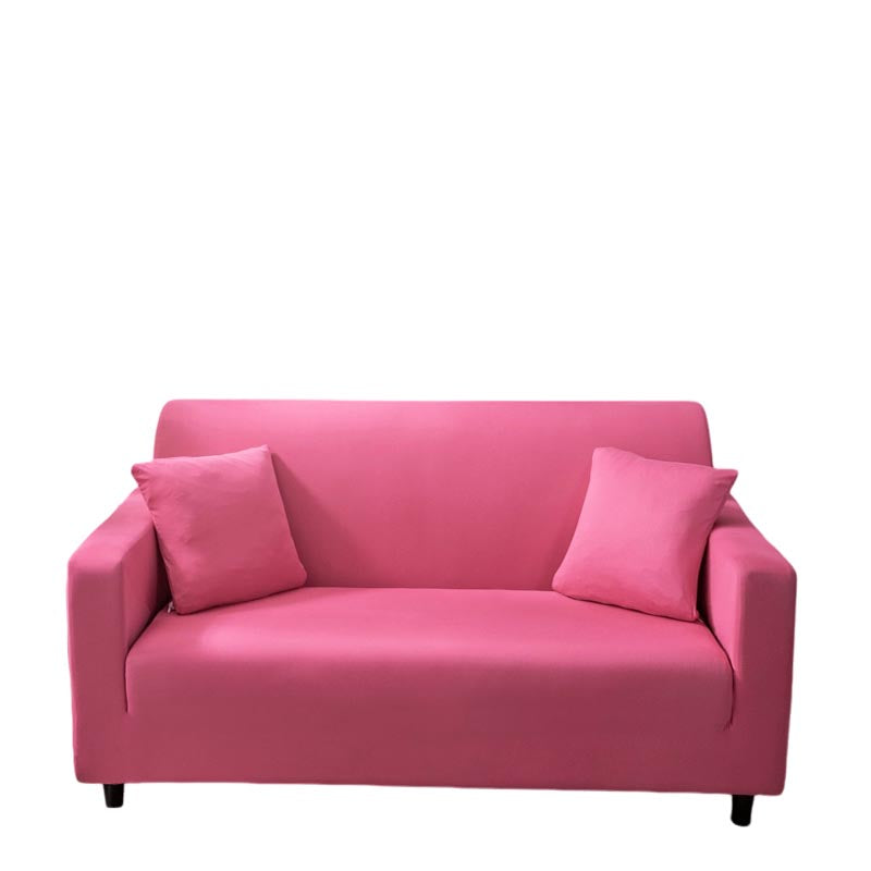 Anyseat 3 Seater Sofa Cover Plain Rose Red Style and Protection For Living Room Sofa Chair Elastic Stretchable Slipcover