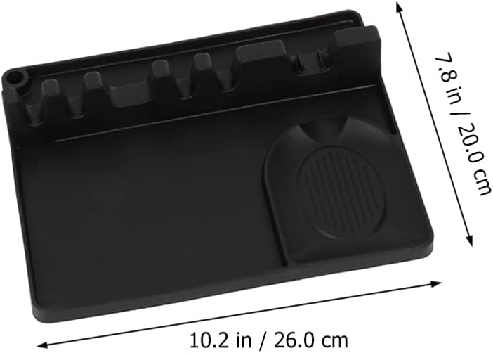 Anygleam Spoon Rest Grey Large Kitchen Pan Pot Cover Lid Rack Stand Organizer Fork Spatula Rack Holder Stand Tableware Storage Rack Holder