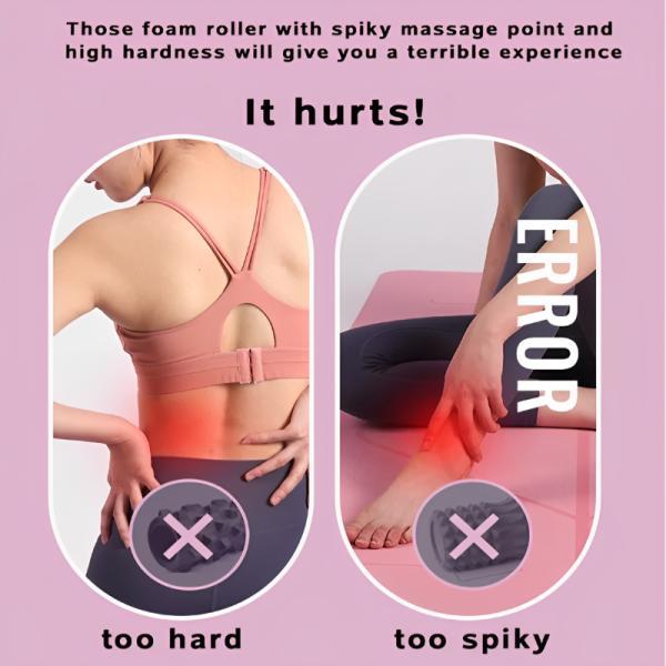 Anyfitness Yoga Foam Roller for Muscle Recovery Massage Therapy Home Workout and Training Tool