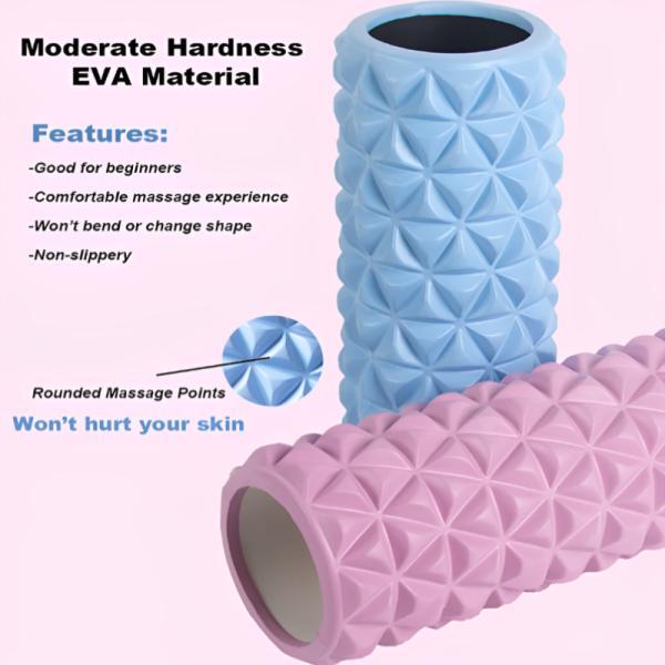 Anyfitness Yoga Foam Roller for Muscle Recovery Massage Therapy Home Workout and Training Tool