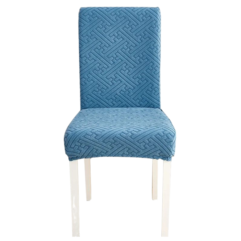 Anyseat Chair Cover Blue Puzzle Design with Anti-Dirt and Elastic Material for Dining Room Kitchen Wedding Hotel Banquet Restaurant