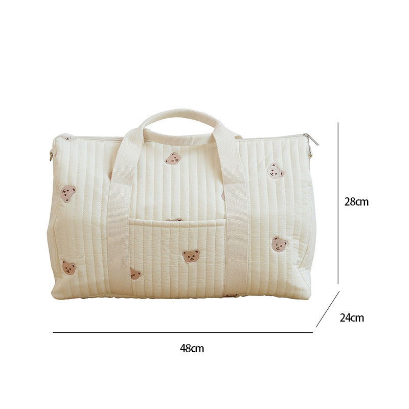 Anymom Mommy Diaper Bag Bear Design Travel Handbag Adjustable and Removable Strap Ins Style Mommy Shoulder Maternity Boston Cute Bags