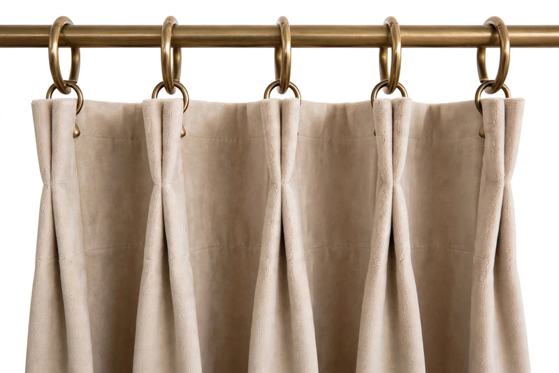 Anydrape Beige Velvet Blackout Curtains – High‑Quality Modern Luxury Drapes for Living Room, Bedroom & Dining Windows