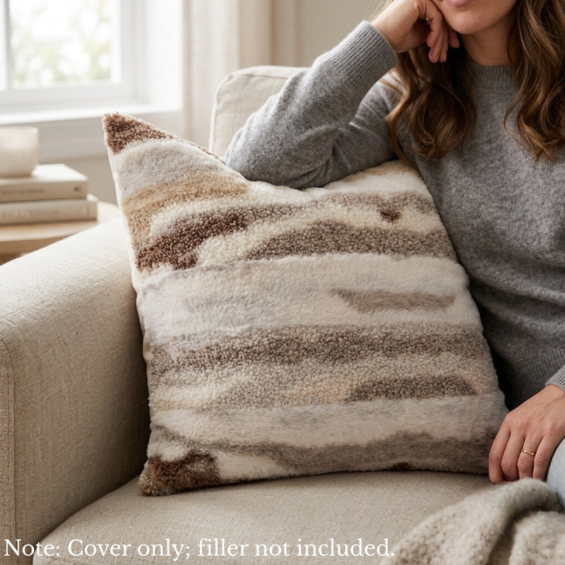 Anypillow Abstract River Flow Decorative Cushion Cover – Soft Throw Pillowcase for Sofa & Bed