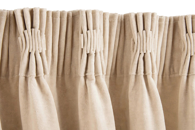 Anydrape Beige Velvet Blackout Curtains – High‑Quality Modern Luxury Drapes for Living Room, Bedroom & Dining Windows