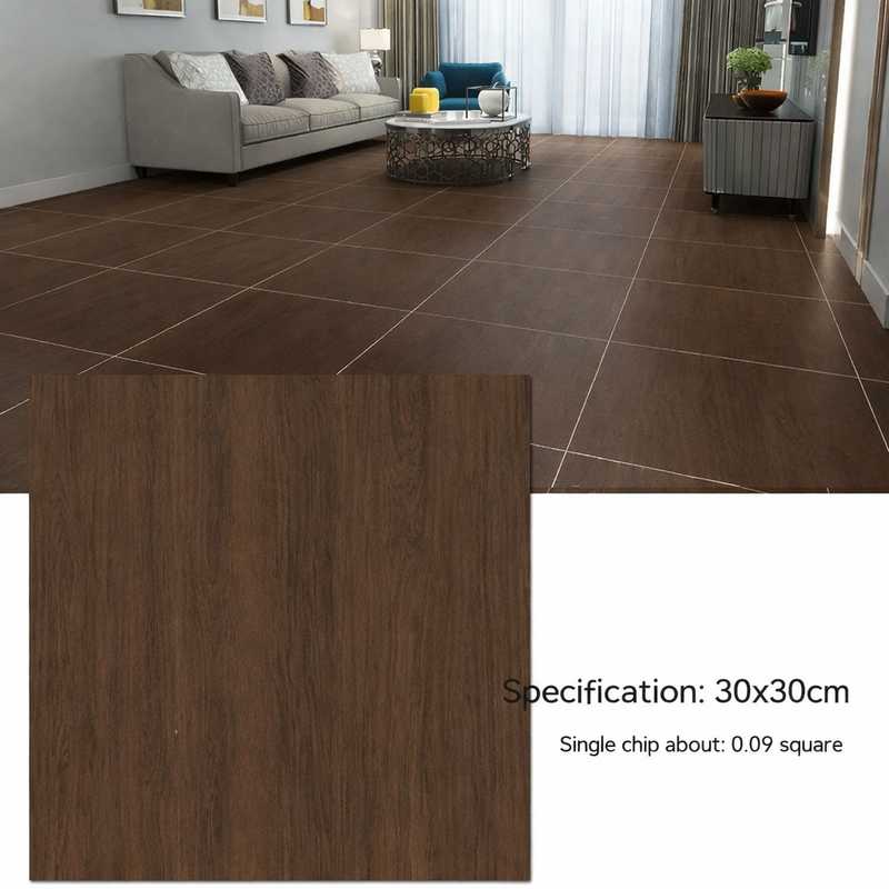 Anyhouz 10pcs Vinyl Wall Tiles – Mud Brown Design, Waterproof
