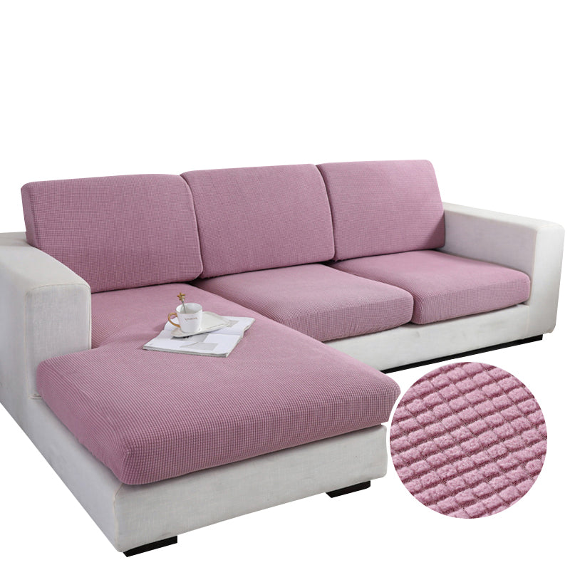 Anyhouz Sofa Cover Old Rose Polyester Thick Stretchable Cushion For Living Room 1Pc Back Cushion