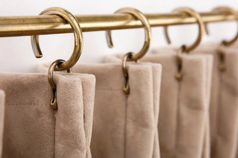 Anydrape Beige Velvet Blackout Curtains – High‑Quality Modern Luxury Drapes for Living Room, Bedroom & Dining Windows
