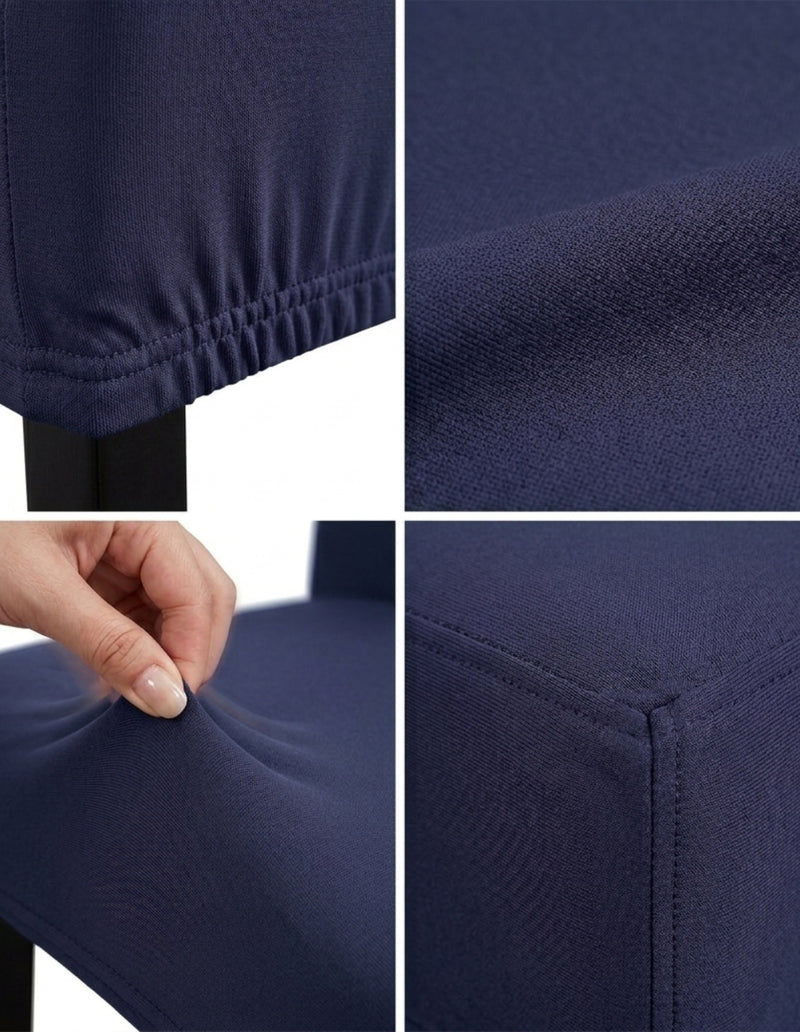 Anyseat Navy Chair Cover – Waterproof Elastic Slipcover with Anti‑Dirt Protection for Dining Room, Kitchen, Wedding, Hotel, Banquet & Restaurant
