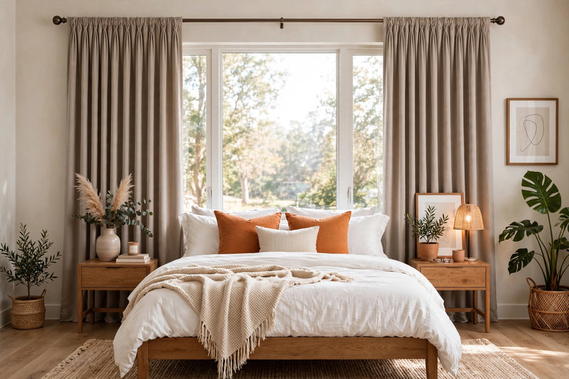 Anydrape Khaki Velvet Blackout Curtains – High‑Quality Modern Luxury Drapes for Living Room, Bedroom & Dining Windows