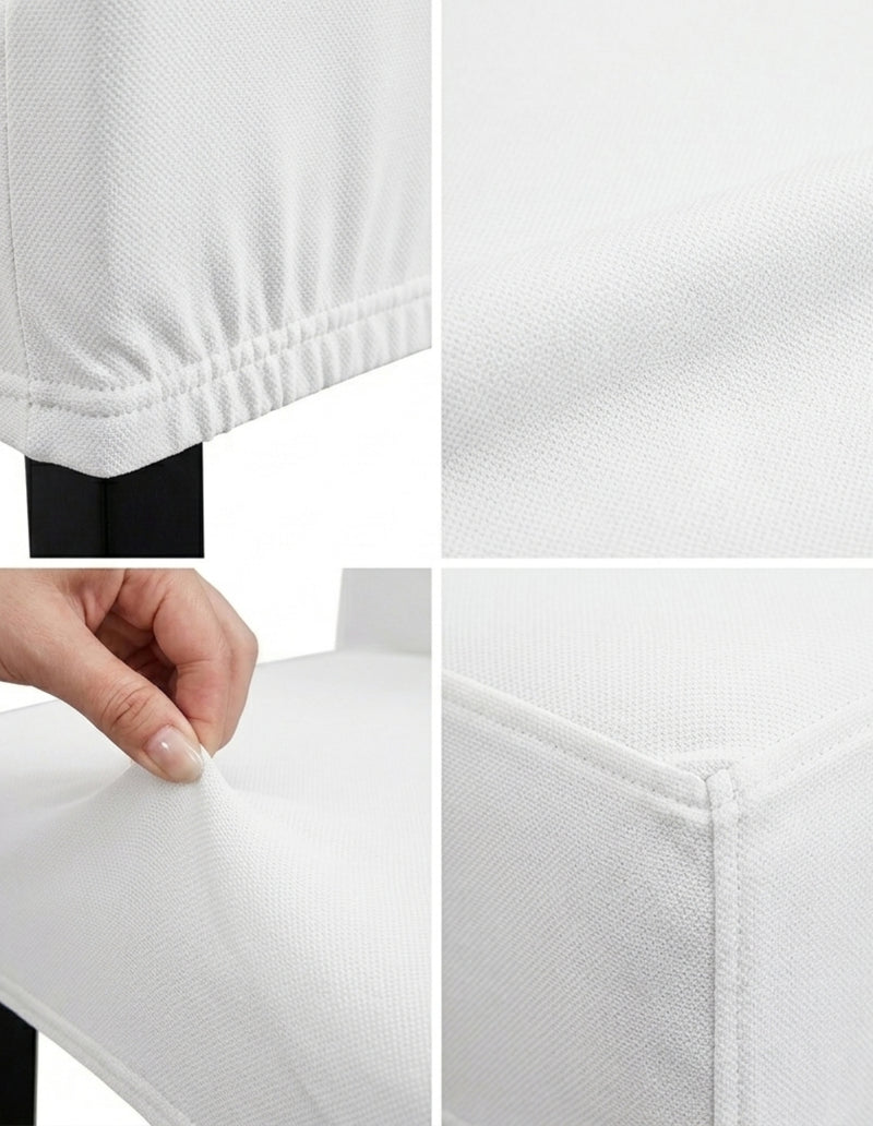 Anyseat White Chair Cover – Waterproof Elastic Slipcover with Anti‑Dirt Protection for Dining Room, Kitchen, Wedding, Hotel, Banquet & Restaurant