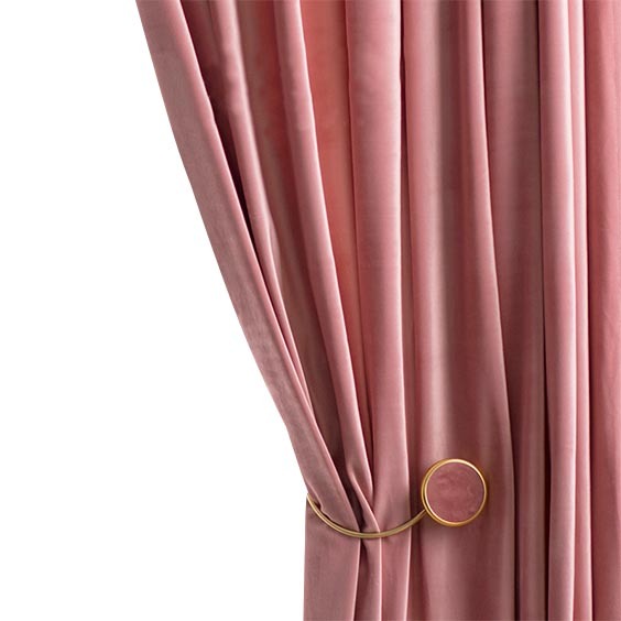 Anydrape Plain Pink Luxury Curtains – Modern Textured Drapes for Living Room, Bedroom & Dining Decor