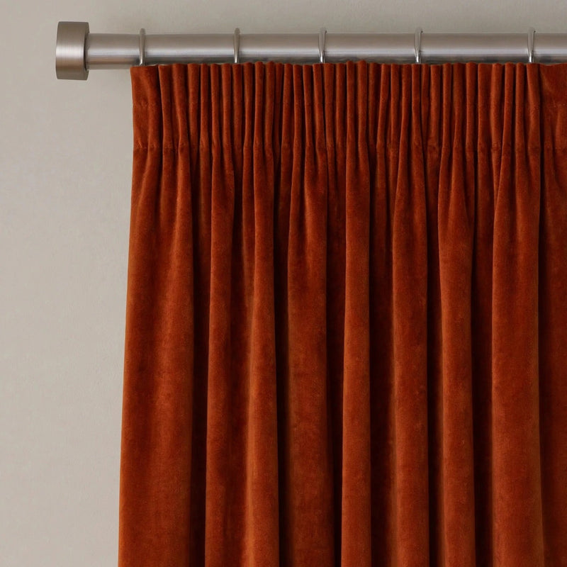 Anydrape Orange Velvet Blackout Curtains – High‑Quality Modern Luxury Drapes for Living Room, Bedroom & Dining Windows