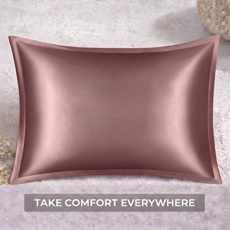 ANYHOUZ Pink Pure Silk Pillowcase 50x75cm Soft Smooth Luxury Bedding
