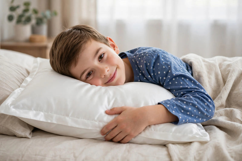Anypillow Pillowcase 50x75cm White Pure Real Silk For Comfortable And Relaxing Home Bed