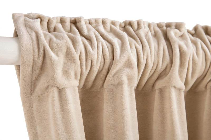 Anydrape Light Pawn Velvet Blackout Curtains – High‑Quality Modern Luxury Drapes for Living Room, Bedroom & Dining Windows
