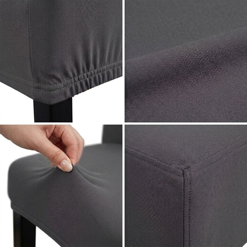 Anyseat Grey Chair Cover – Waterproof Elastic Slipcover with Anti‑Dirt Protection for Dining Room, Kitchen, Wedding, Hotel, Banquet & Restaurant