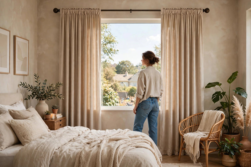 Anydrape Khaki Velvet Blackout Curtains – High‑Quality Modern Luxury Drapes for Living Room, Bedroom & Dining Windows