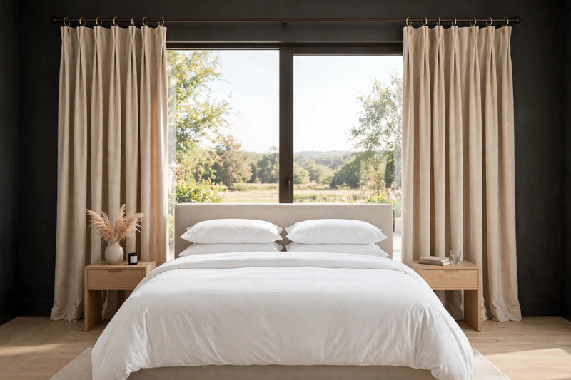 Anydrape Khaki Velvet Blackout Curtains – High‑Quality Modern Luxury Drapes for Living Room, Bedroom & Dining Windows